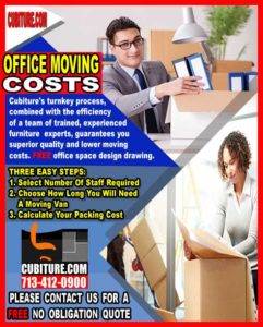 Office Moving Costs For Sale In Galveston, Katy, Woodlands, Lake Jackson & Jersey Village, Texas