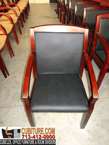 Slightly Used Quality Wood Office Chair For Sale In Houston Texas