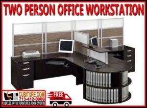 Discount Two Person Office Workstations For Sale Manufacturer Direct Guarantees Lowest Price With FREE Shipping - Made In USA