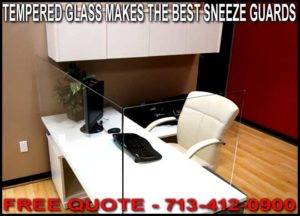 Discount Commercial Tempered Glass Sneeze Guards For Sale Manufacturer Direct Guarantees Lowest Price With Free Shipping To Houston, Dallas San Antonio, Corpus Christi Galveston, The Woodlands, and Katy Texas