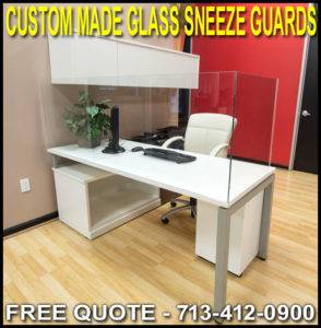 Discount Custom Tempered Glass Cough Sneeze Guards