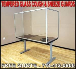 Discount Tempered Glass Cough And Sneeze Guards For Sale Factory Direct Houston, Dallas, Austin & Galveston Texas