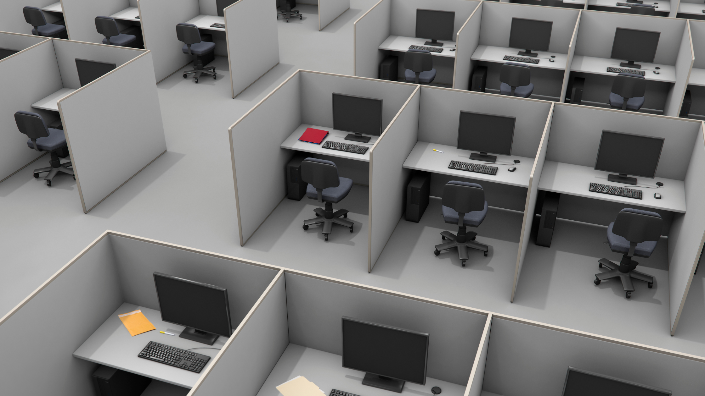 Office Cubicles, Room Dividers, and Furniture