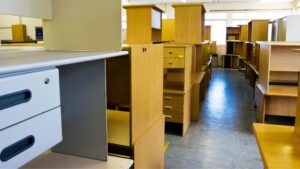 Stacks of Used Office Furniture
