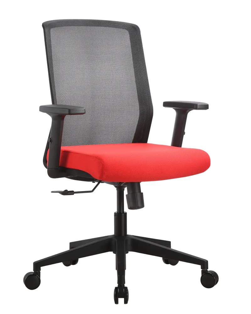 Concetto task chair with red seat