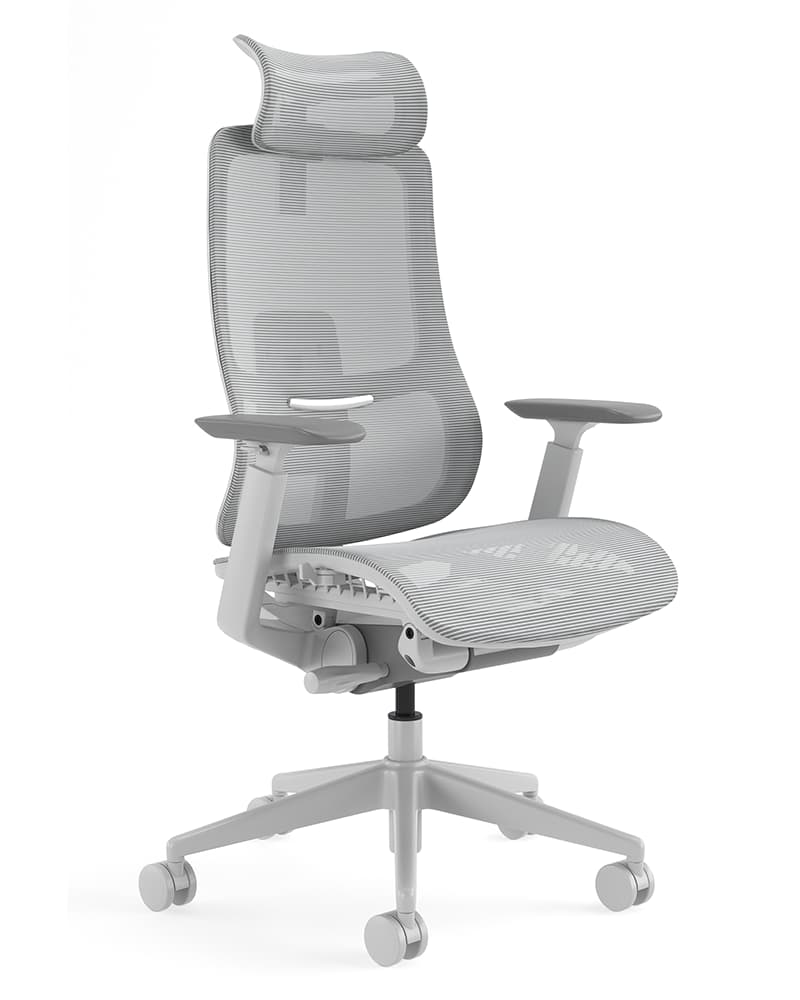 Agile task chair with headrest